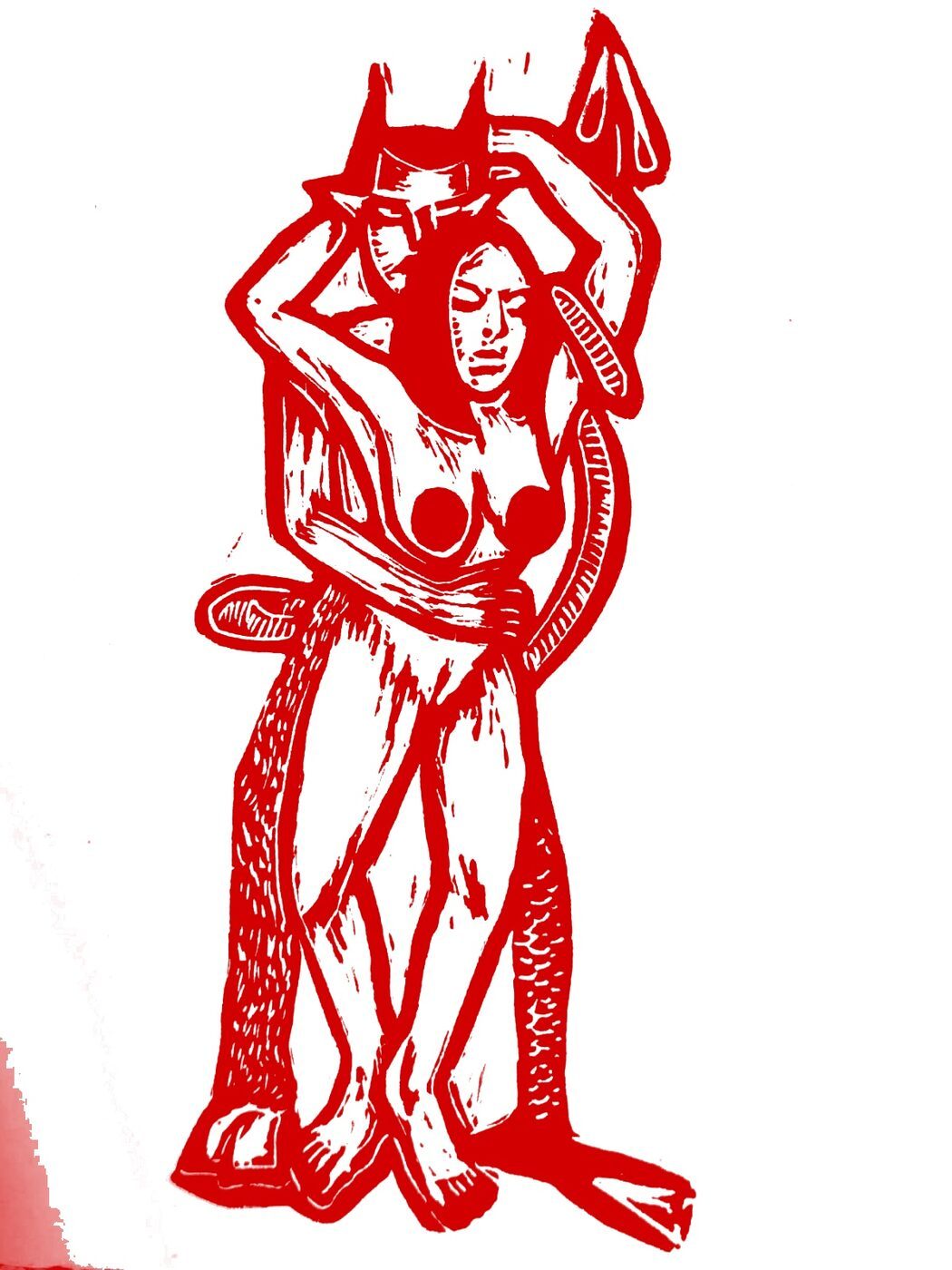 Lujuria diabólica (versión roja)