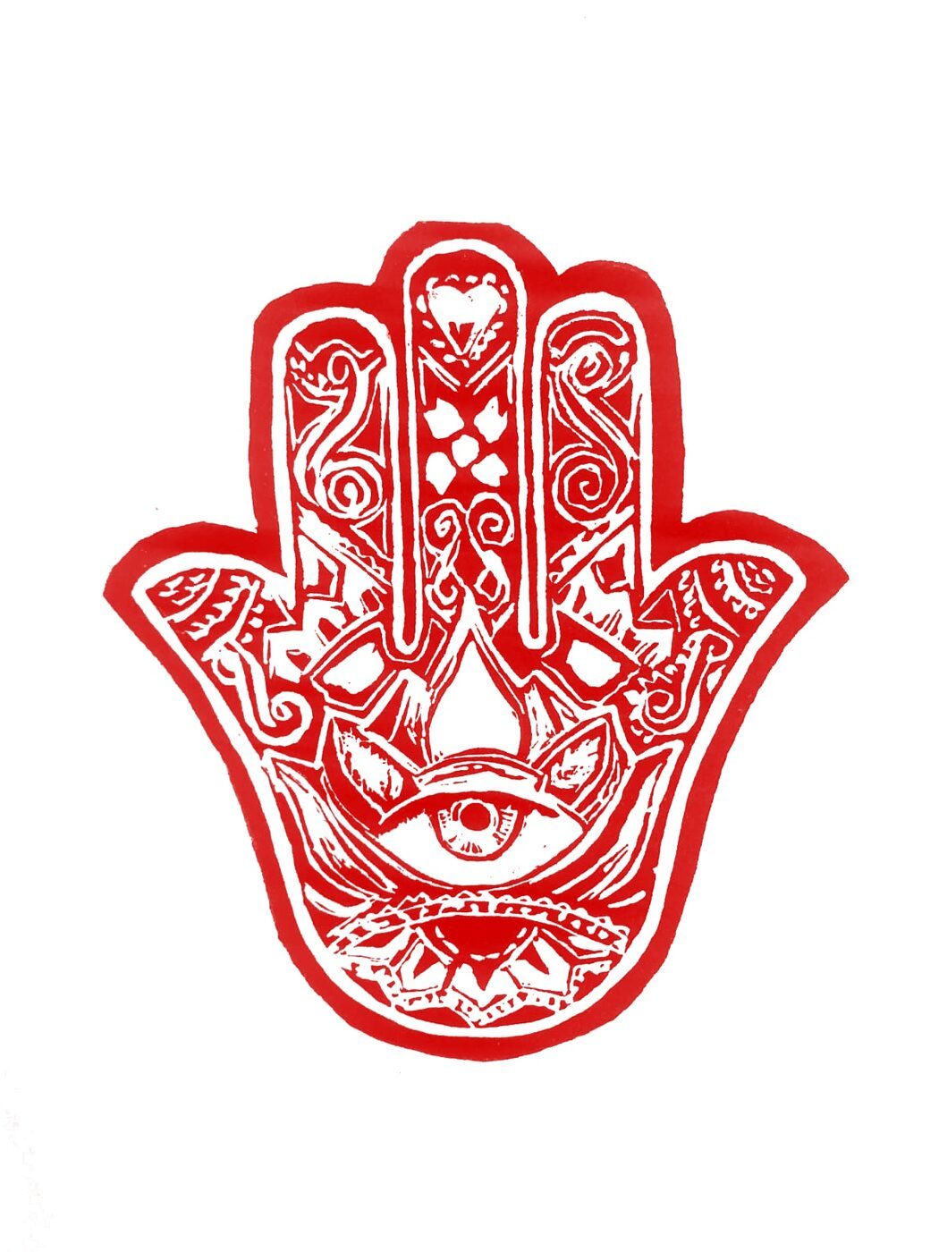 Mano de Fátima (versión roja)